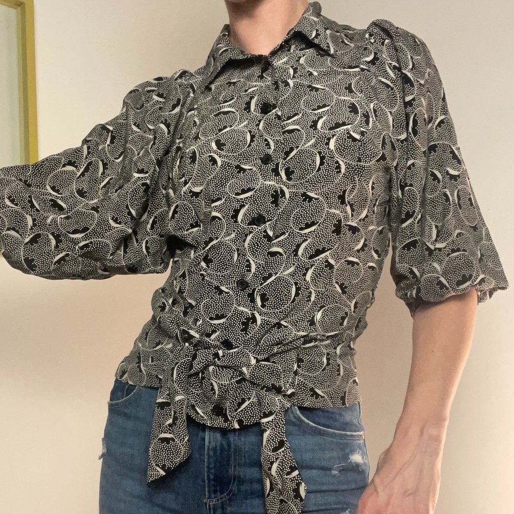 Tufted Corset Escher Blouse from Anthropologie